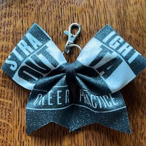 Straight out of cheer practice cheer bow clip
